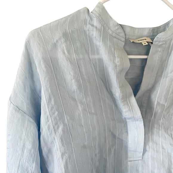 Vince Blue Striped Tunic - Picture 5 of 8